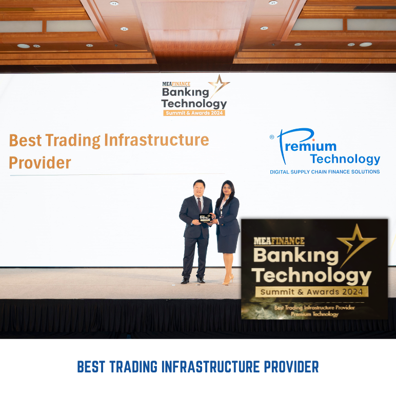 Accepting the Best Trading Infrastructure Provider Award